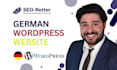 design and develop a professional german wordpress website
