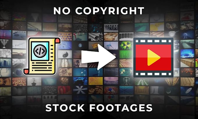 convert script or article in to video using stock footage