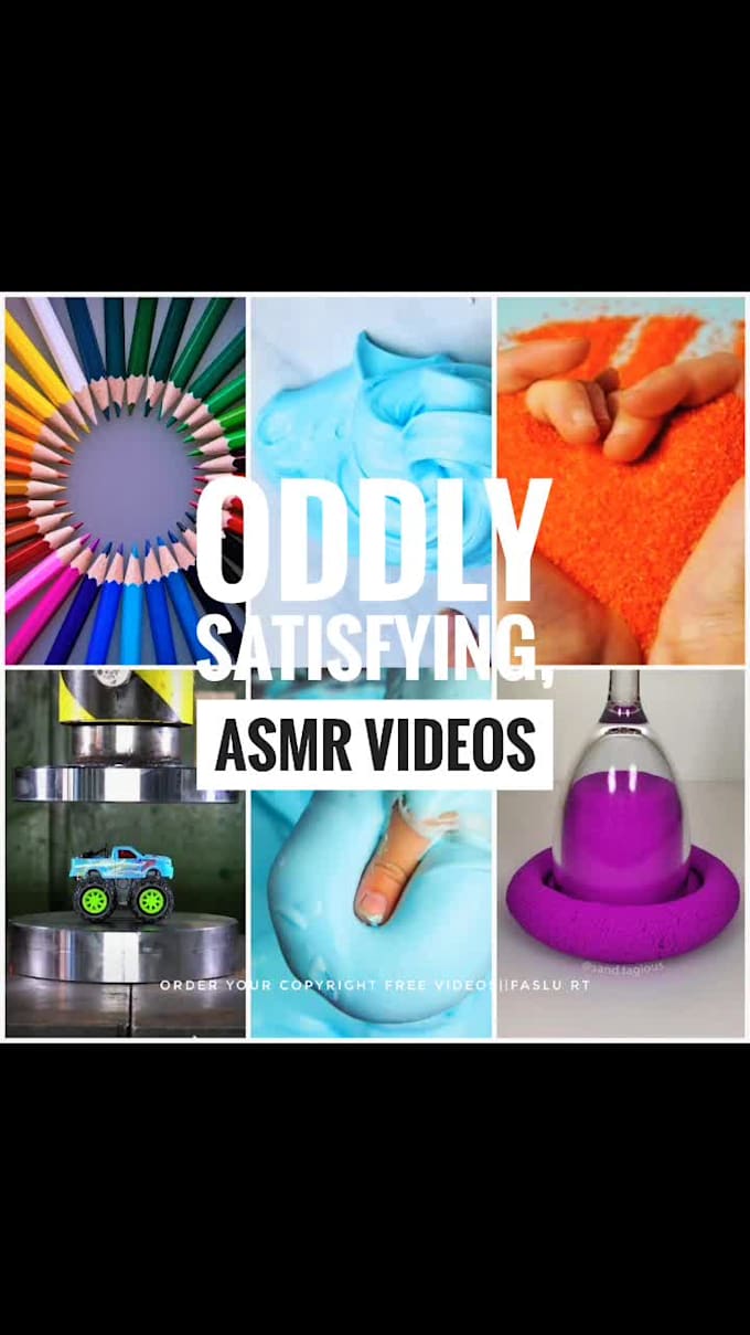 create oddly satisfying asmr videos for your channel
