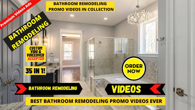 offer unlimited bathroom remodeling 2d animation promo video ads