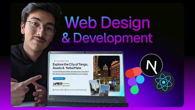 design and code a website in next js or react js