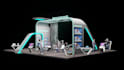 design 3d trade show booth, exhibition stall or stand, expo kiosk