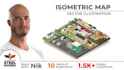 create a isometric map vector illustration