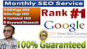 do whitehat monthly seo service for google top ranking