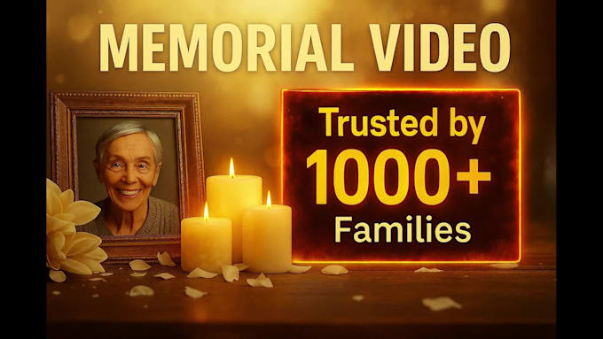 do heart touching memorial and funeral photo slideshow video