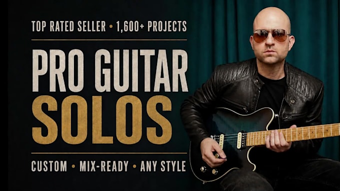 record lead electric guitar solo, professional guitarist