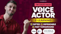 record a professional american male elearning voice over