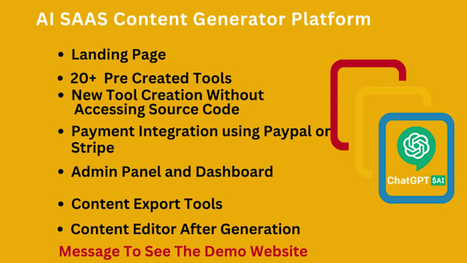 build saas ai content generator platform