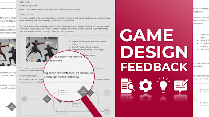 give a game design feedback for your game project