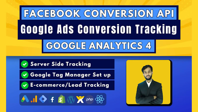facebook conversion API, google ads tracking, ga4 ecommerce, analytics via GTM