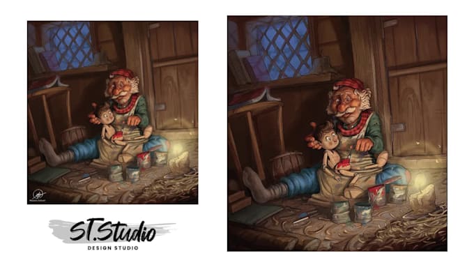 do unique childrens book illustrations with cute details