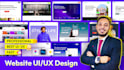figma design website UI UX, website mockup or landing page