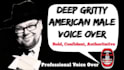 do deep american male authoritative voice over