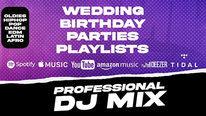 create a professional dj mix for your wedding and birthday party