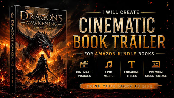 create cinematic book trailers for amazon KDP