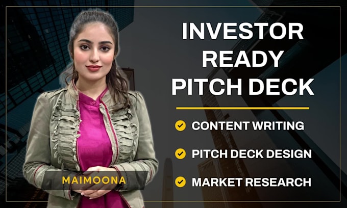 write and design your investor ready pitch deck presentation