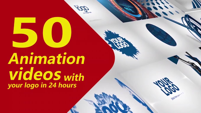 create 50 logo animation or intro video
