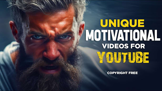 create unique motivational video for your youtube channel