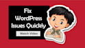 fix wordpress error issues bug asap