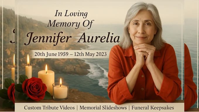 do funeral video slideshow, memorial tribute