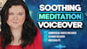 record a soft soothing american female guided meditation voiceover