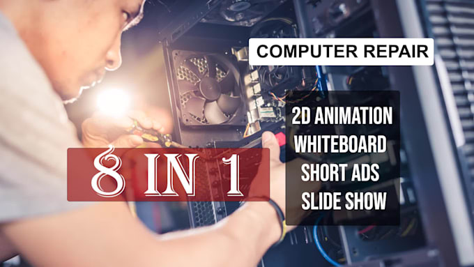 create 8 computer repair or servicing promotional video