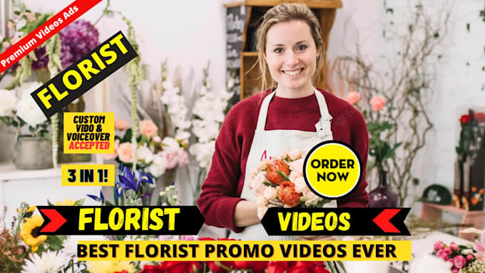 do florist video or flower delivery service website design