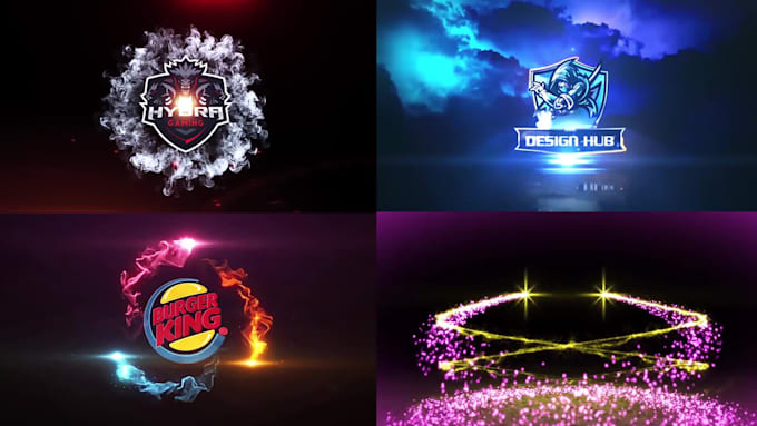 create 3d animated logo intro video