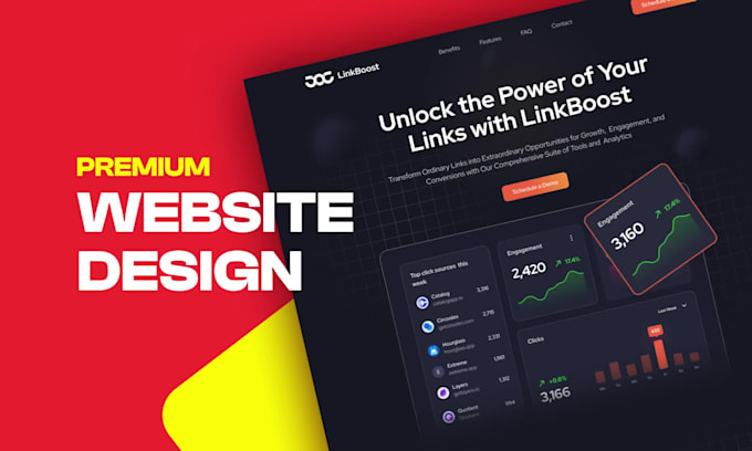 do premium figma website design and website mockup