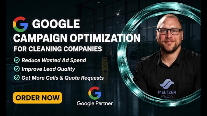 optimize google ads for cleaning companies
