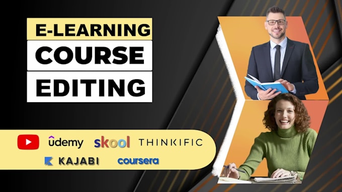 edit educational and presenting video course for any online e learning platform