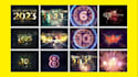 create new year countdown logo opener and christmas wishes