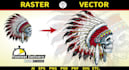 vector tracing, vectorize image or redraw logo