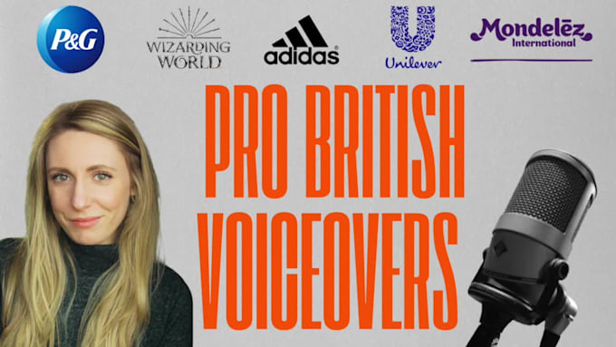 record a professional british female voice over