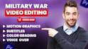 do military war video editing