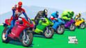 create gta v superheroes racing videos