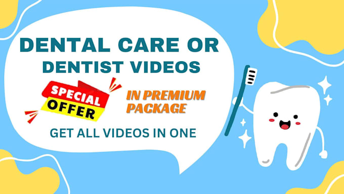 create dental, dentist video or dentist toothache care video