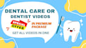 create dental, dentist video or dentist toothache care video