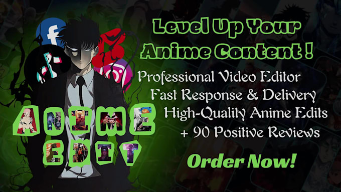 create stunning anime edits for tiktok, istagram and youtube