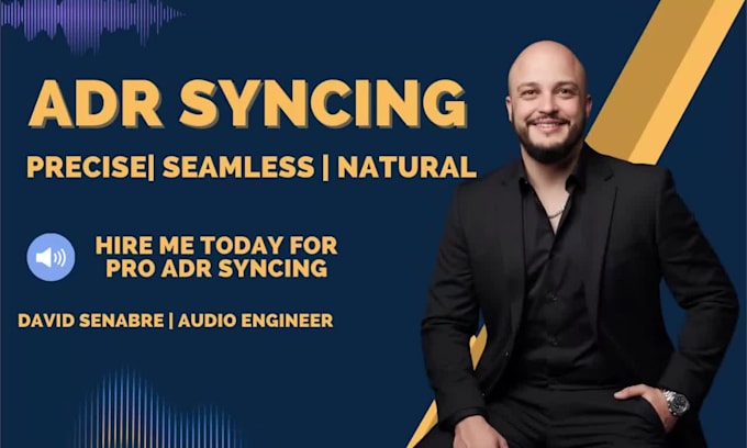 sync adr professionally for film, TV, or youtube content