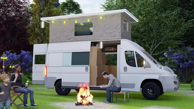 3d design your caravan, motorhome, camper, food truck, rv