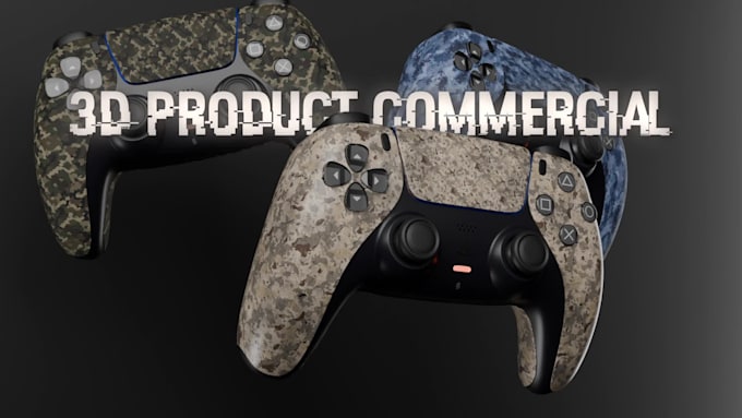 create a 3d product commercial for your website or social media