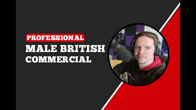 male british commercial voice over professional authentic