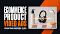 create ecommerce product video ads with branded motion graphics