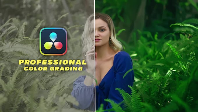 do cinematic video color grading and color correction in davinci resolve