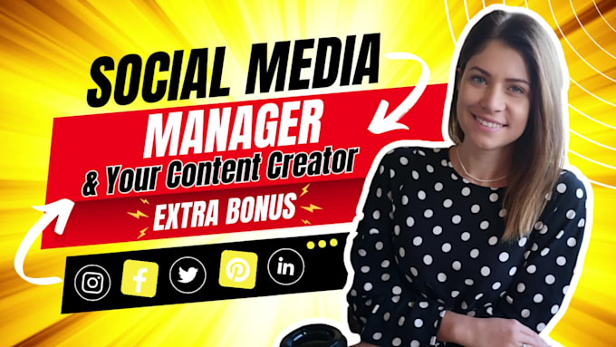be your social media marketing manager and content creator