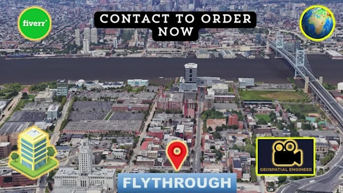 make 3d google earth fly tour video animation at pin location globe zoom in out