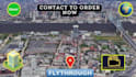 make 3d google earth fly tour video animation at pin location globe zoom in out