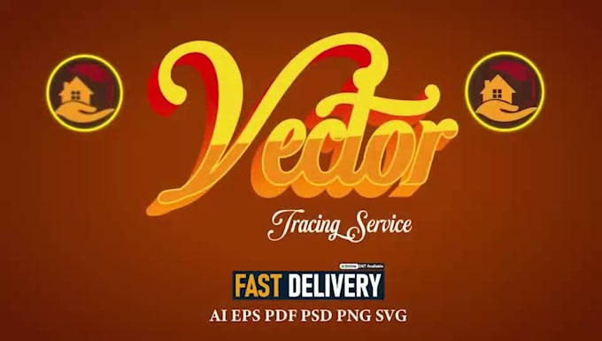 do vector tracing, recreate logo, and fix low quality image