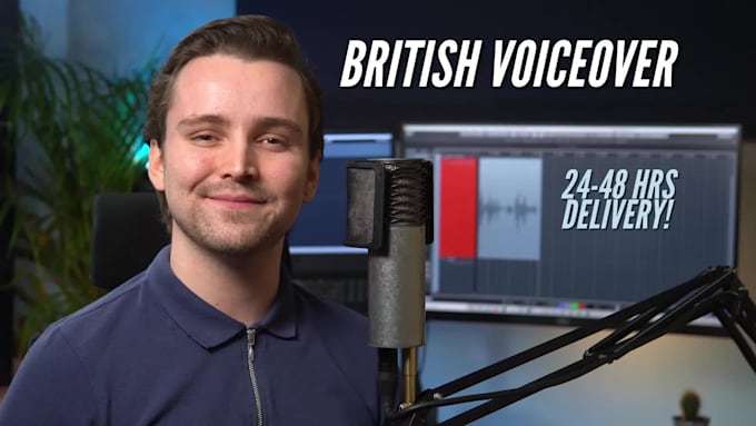 record a clean commercial british voiceover